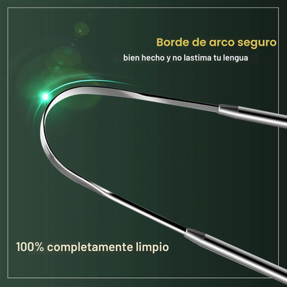 Raspador de Lengua de Acero Inoxidable